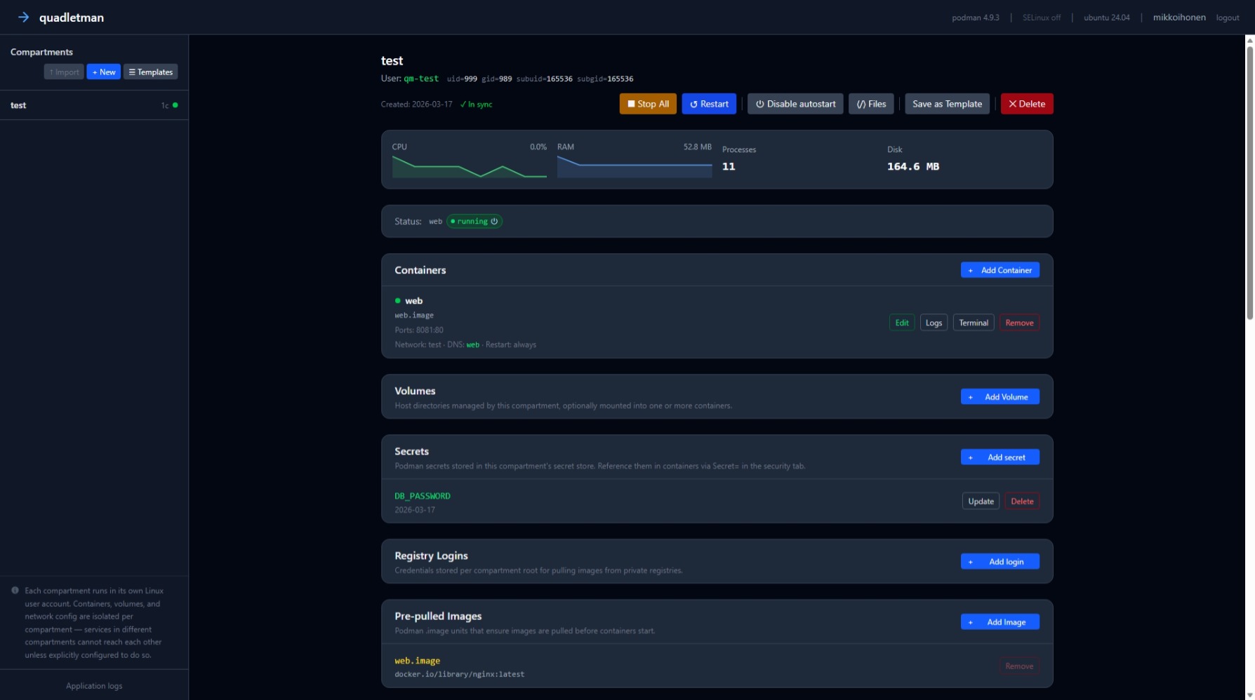 quadletman screenshot